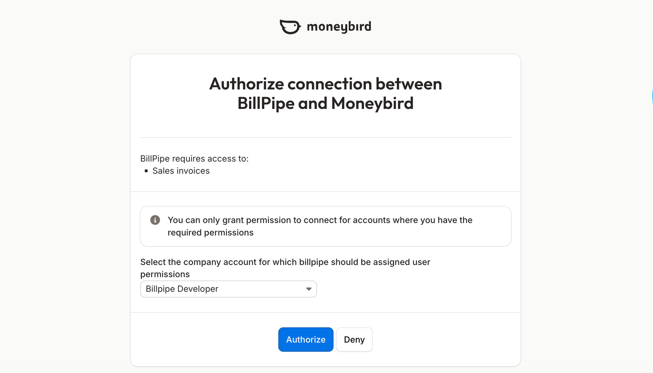 Connect Moneybird
