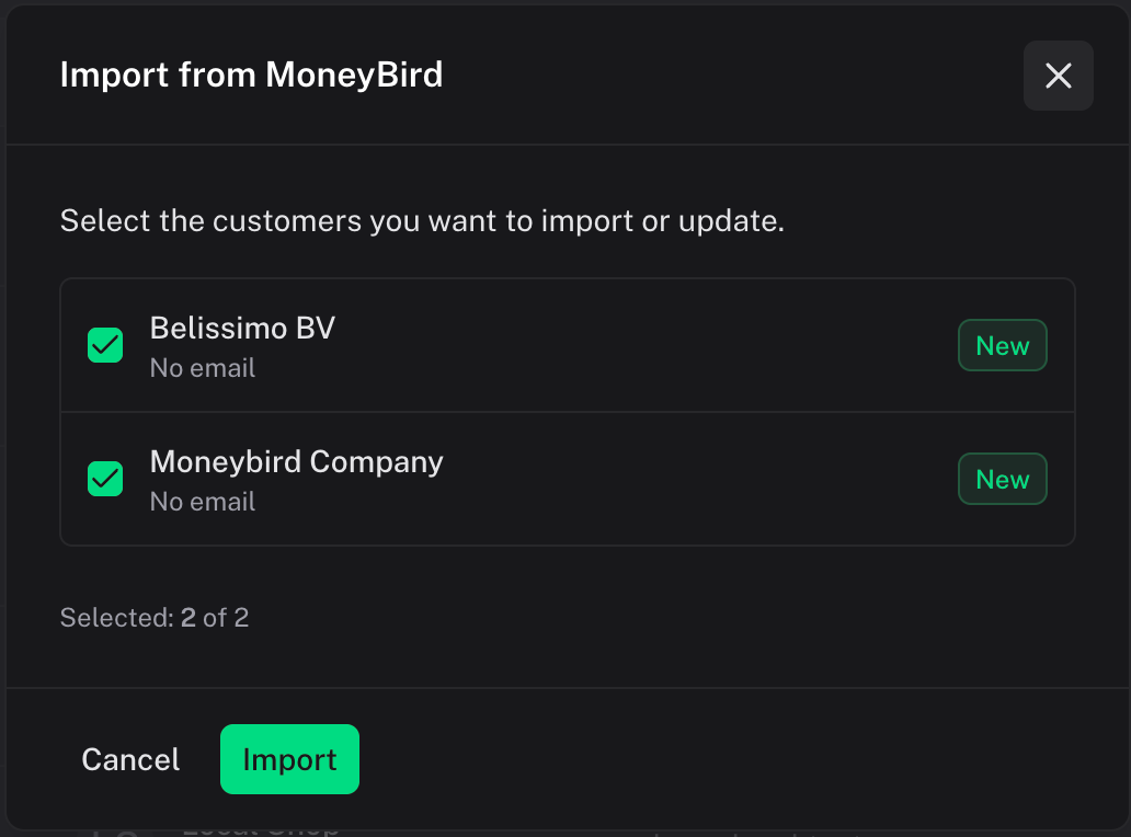Import Options