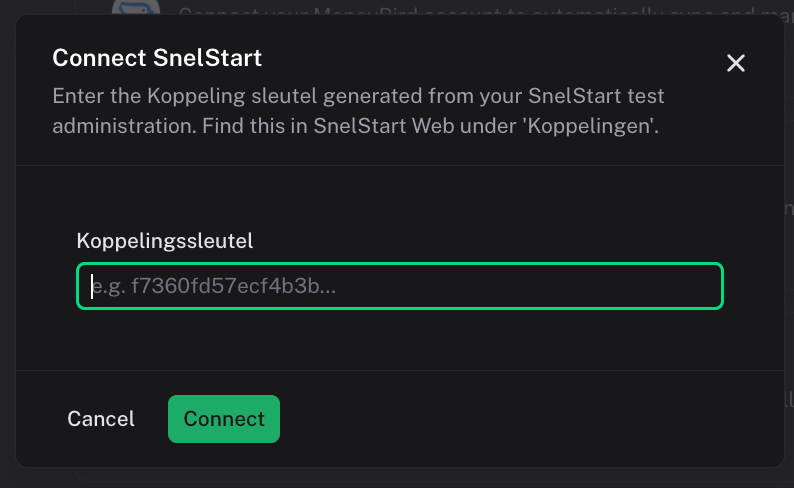 Connect SnelStart